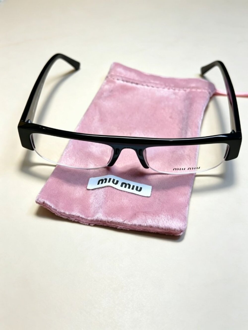 Miu Miu Sunglasses Black Frame Luxury Fashion Eyewear